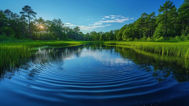 Realistic photo of the Water Quality Act documents, representing legislative measures to ensure the safety and cleanliness of water sources, protecting ecosystems and public health. , Minimalism,