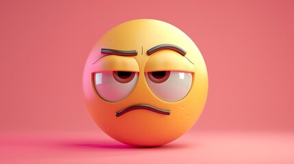 Design an emoji rolling its eyes in playful annoyance.