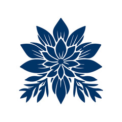 Fototapeta premium Creative Set of a vector flower outline design