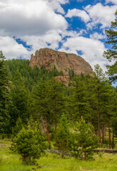 Scenic Rocky landscape in the Staunton State Park, Colorado