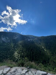 mountain landscape with clouds