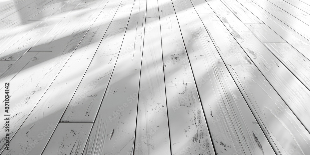 Poster black and white image of a wooden floor with intricate grain patterns