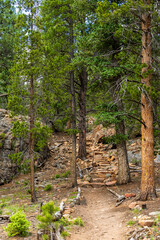 Scenic Rocky landscape in the Staunton State Park, Colorado