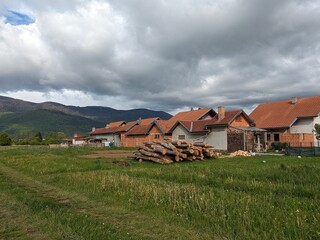 village in the mountains, Korenica, Croatia.