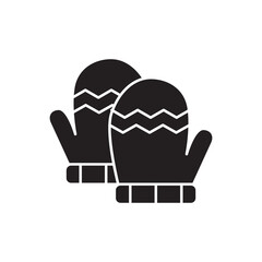 Winter Gloves icon design, isolated on white background, vector illustration
