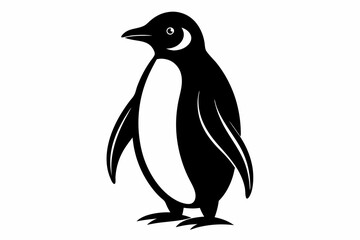 Naklejka premium penguin silhouette vector illustration, penguin vector icon