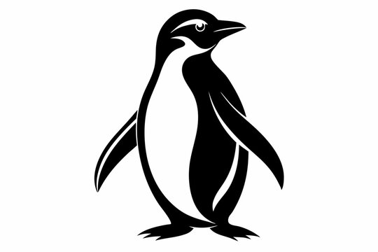 recommend clip art: penguin, penguin silhouette vector illustration, penguin silhouettes