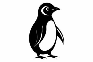 Naklejka premium penguin, penguin silhouette vector illustration, penguin silhouettes