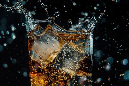 A refreshing drink on a hot day