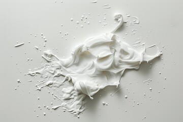 A close-up shot of white powder on a table, often used in scientific or medical settings