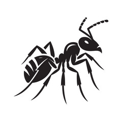 Ant silhouette vector