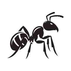 Ant silhouette vector