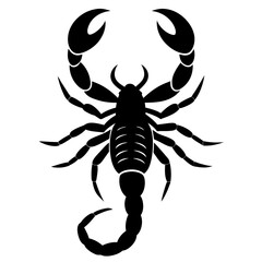 Striking Scorpion Silhouette Vector Illustration for Unique Designs