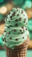 Mint Chocolate Chip Ice Cream