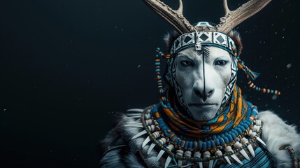 Fototapeta premium Supernatural outfits feature integrated animal spirits that provide guidance and energy