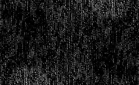 Vector fabric texture. Distressed texture of weaving fabric. Grunge background. Abstract halftone vector illustration. Overlay to create interesting effect and depth. Black isolated on white. EPS10.