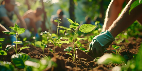 Gardeners Harvesting