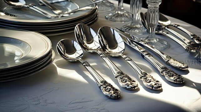 tableware silver flatware
