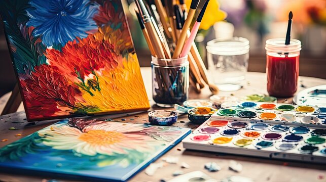 paint acrylic palette