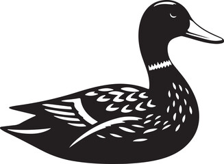 duck isolated on white