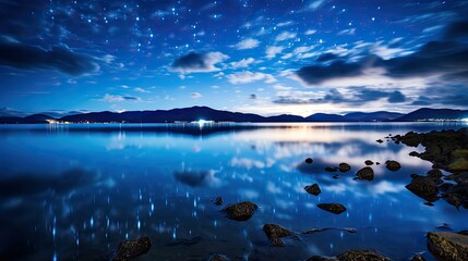 sky stars sea