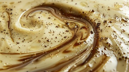 up cream soup broth brown