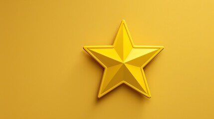 Obraz premium star yellow magnet