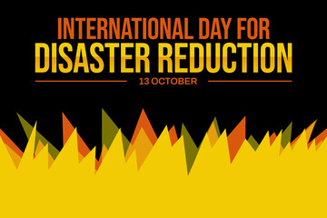 International Day for Natural Disaster Reduction Promoting Preparedness and Mitigation Strategies for Safer Communities Worldwide. web poster