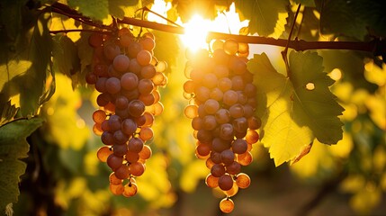 rays vine grape background