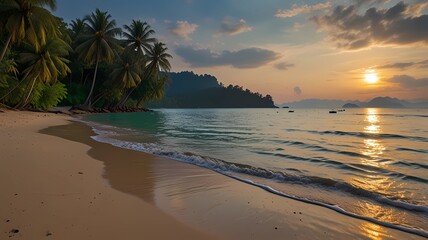 Tropical Beach Landscape, Ko Chang island, Thailand

