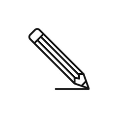 pencil icon outline collection in black