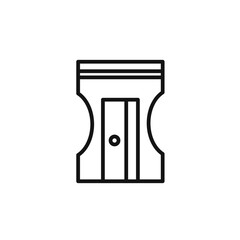 Pencil sharpener icon outline collection in black