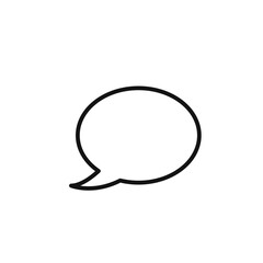 Speech Bubble icon outline collection in black