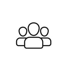 Squad icon outline collection in black