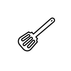 spatula icon outline collection in black