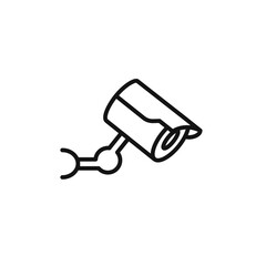 surveillance icon outline collection in black