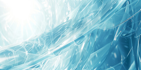 Abstract liquid glass holographic Iridescent wavy melted substance. 3d render of smooth forms. Modern design. Futuristic Banner, background, wallpaper cover, social media post. Generative Ai content