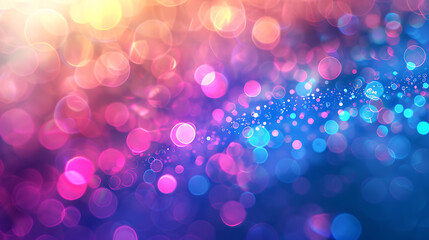 Abstract dreamy sparkle multicolor bokeh pastel gradient wallpaper background