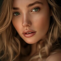 Fototapeta premium Portrait of a beautiful woman.