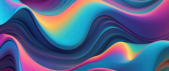 Abstract colorful waves create a vibrant, fluid, and dynamic modern backdrop, perfect for artistic, digital designs, and energetic visual concepts.