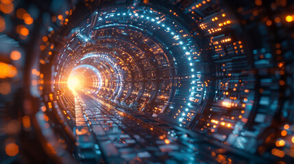 Sci-Fi Vault Filled with Digital Assets