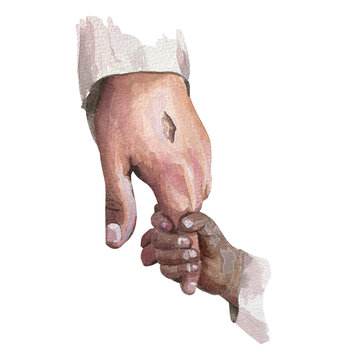 watercolor hands holding, faith, love clip art preview