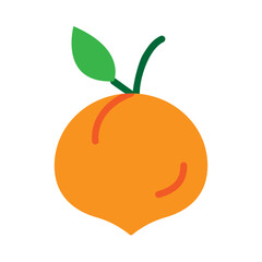  Orange Vector Flat Icon Design