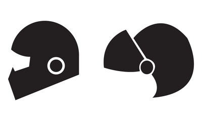 Helmet icon vector isolated on white background. Motorcycle helmets. Racing helmet. construction helmet icon. Safety helmet