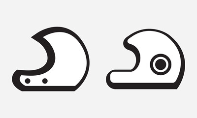 Helmet icon vector illustration. Motorcycle helmet sign and symbol. Construction helmet icon. Safety helmet