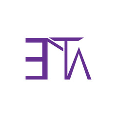 ETA Letter Logo Design polygon Monogram Icon Vector Template ETA LOGO DESIGN