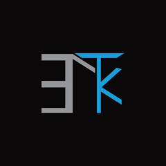 ETK Letter Initial Logo Design Template Vector Illustration ETK LOGO