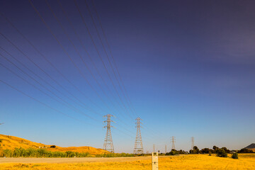 "Powerline on mountain hi-res stock photography and images.
Power lines are built on mountains using transmission towers, which are often made of galvanized steel or aluminum. In mountainous areas, al