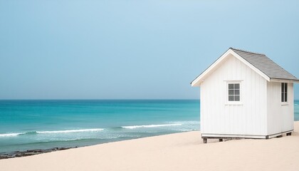 Fototapeta premium sea ocean beach house 