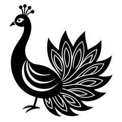 peacock logo icon Vector Illustration 